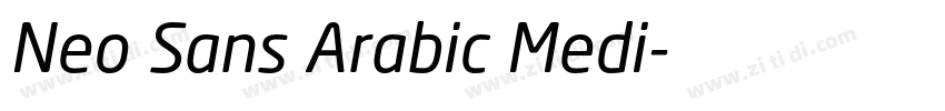 Neo Sans Arabic Medi字体转换